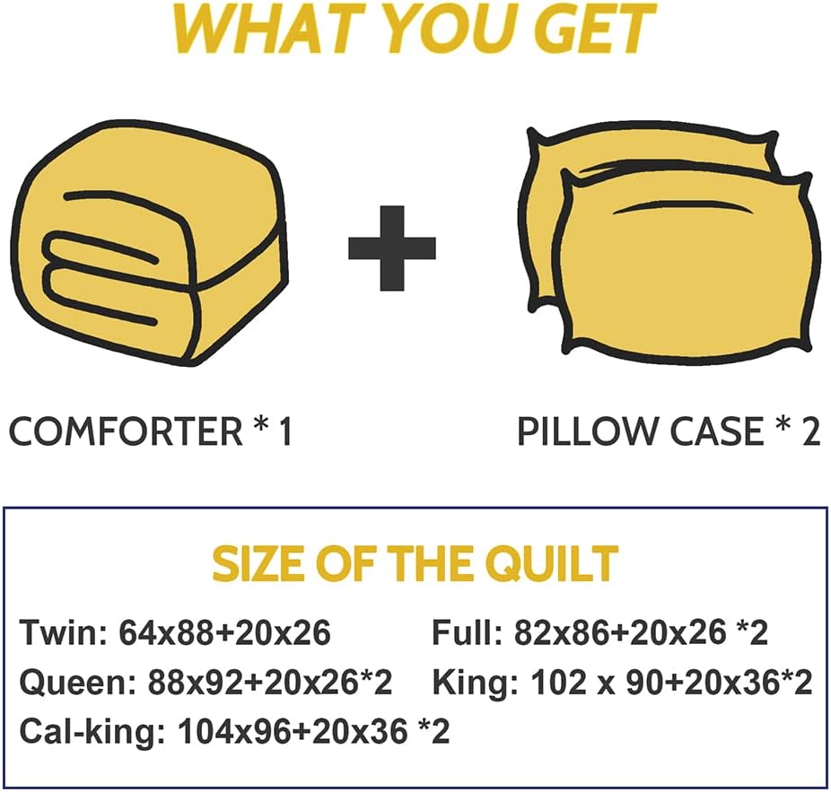 Lightweight 2 Pieces Comforter Set Twin Quilted Duvet Insert