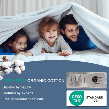 Cotton Sheet Set Floral Queen Blue Yellow Spring Flower Fitted Sheets