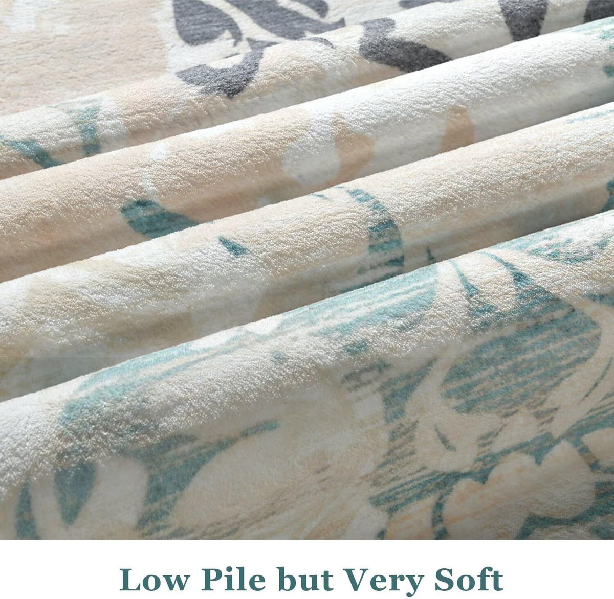 Washable 8x10 Area Rug for Living Room, Non-Slip Large Beige Bedroom Rugs